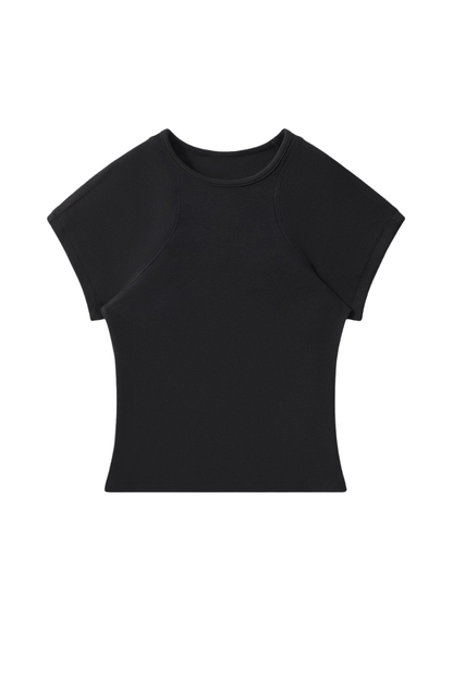 Women's Summer Ribbed T-Shirt