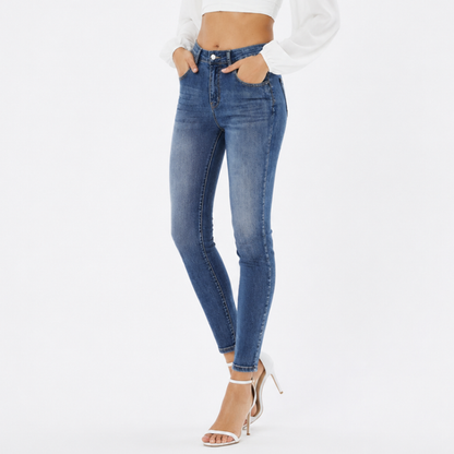 Women's Wash Stretch High Waist Slim Fit Skinny Jeans
