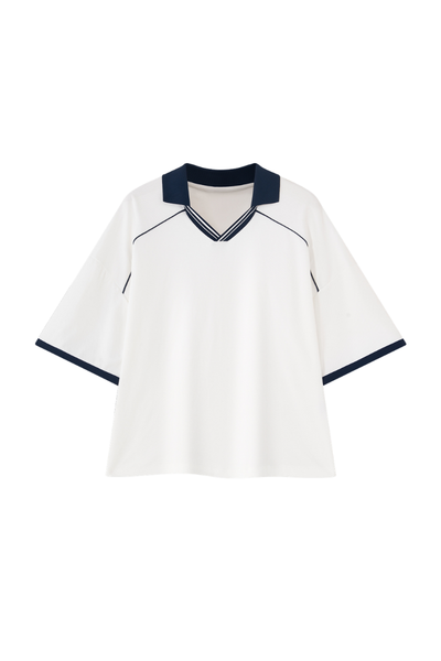 Women's Summer Colorblock Cooling Quick Dry Boxy Polo