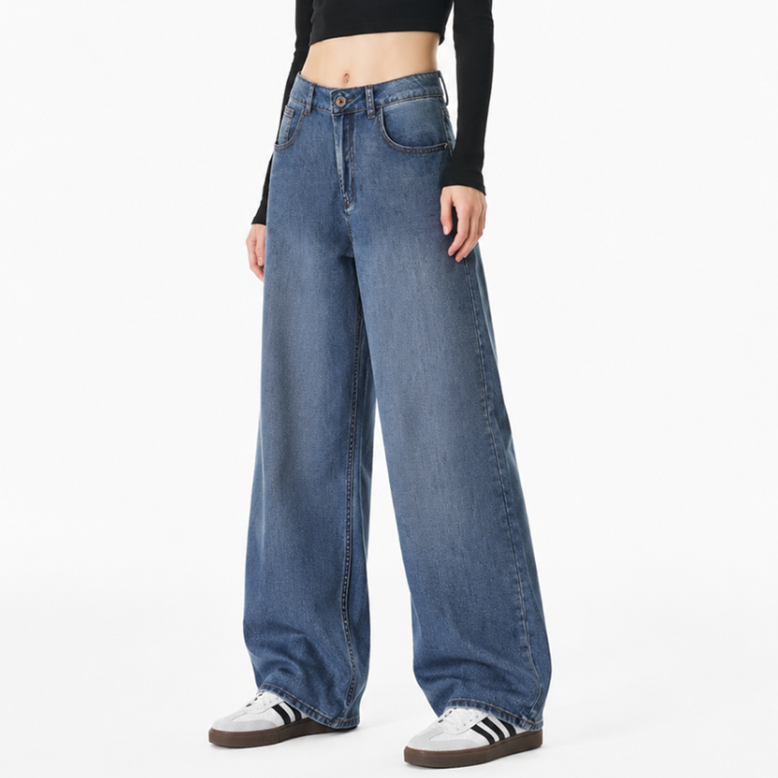 Women's High Waist Wide Leg Jeans