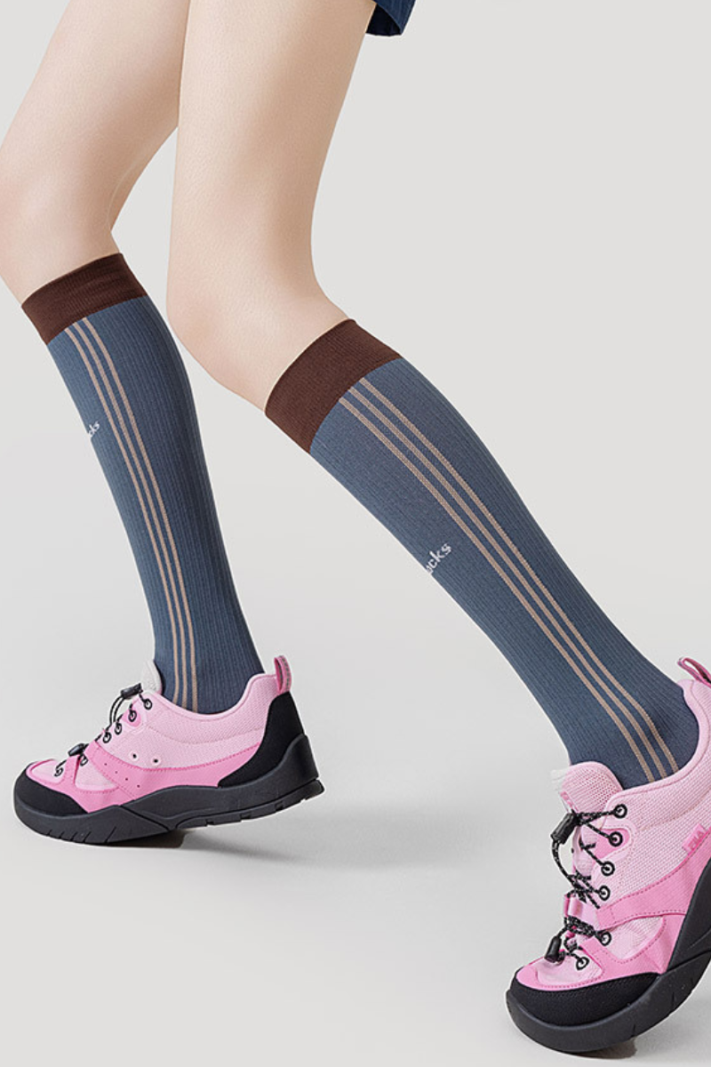 Women's Fall Graduated-Compression Athletic Knee-High Socks
