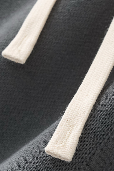 Men's Streetwear Drawstring  Seven-inch Wide Leg Pants.