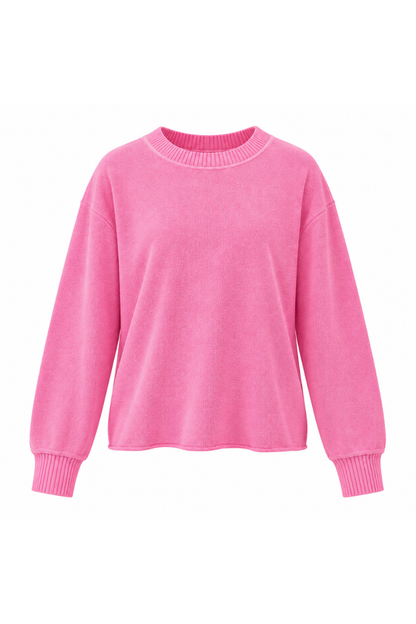 Unisex Spring Crisscross Back Cutout Knit Pullover Sweater