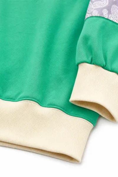 Women Fall Clothing Plus Size Patchwork Raglan Sweatshirt
