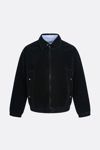 Unisex Spring Check Patchwork Barn Cleanfit Cropped Jacket