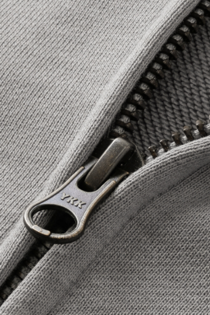 Men/Women's Unisex 430g Spray Washed Zipper Hoodie Set