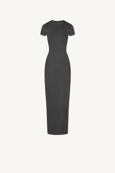 Women's Summer 275g Washed Slim Bodycon Slit Dress