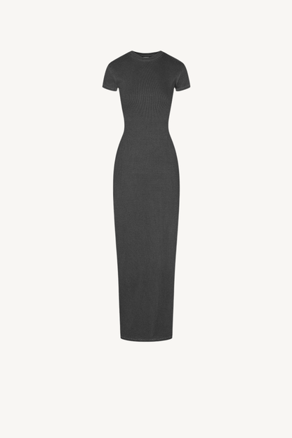 Women's Summer 275g Washed Slim Bodycon Slit Dress