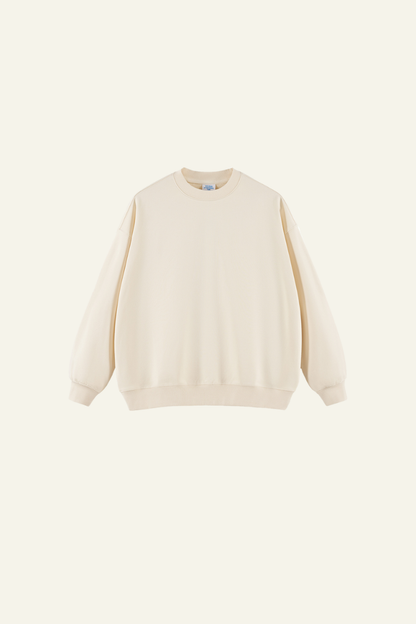 Men's 400G Heavyweight Streetwear Solid Pullover