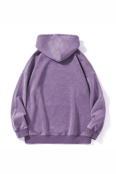 Men's  Fall Winter Washed Oversized Drop-Shoulder Hoodie