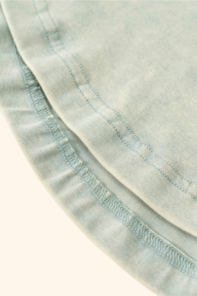 Women's Spring Summer 235g Washed Crewneck Ruched Tank