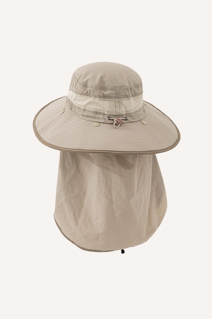 Unisex Summer UPF Sun Hat Neck Flap Fishing Hiking