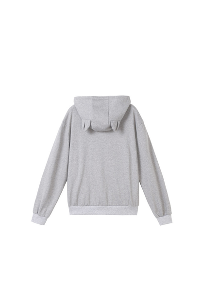 Unisex All Season Cat-Ear Drawstring Pet Pocket Hoodie