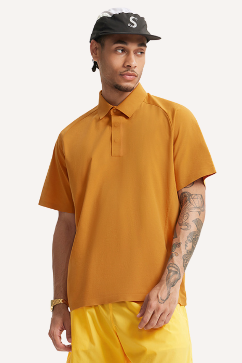 Men's Summer Ultrasonic UPF50+ Quick Dry Collared Tee