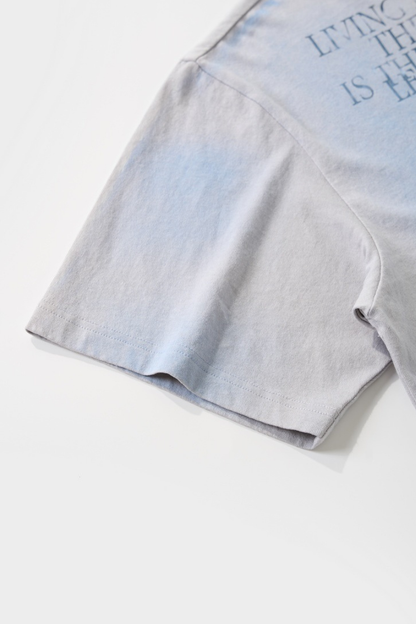 Women's Cotton Linen Tie Dye Colorblock Oversized Tee
