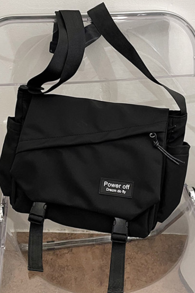 Unisex All Season Nylon Multi Pocket Crossbody Shoulder Bag