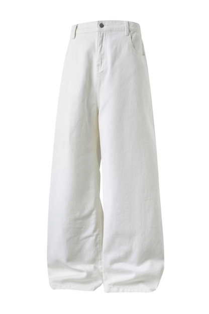 Men's Fall Retro High Street Washed Loose Straight Jeans
