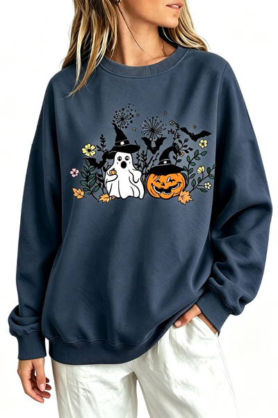 Women Fall Clothing Halloween Witch Ghost Sweatshirt