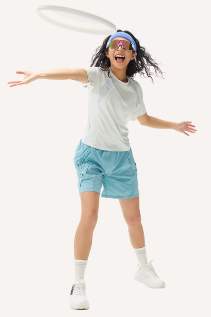 Unisex Summer COOLMAX LYCRA Wicking Quick Dry Colorblock Tee
