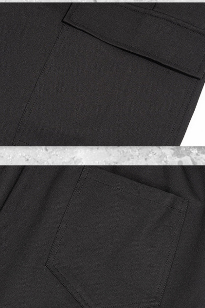 Men's Summer Street Multi-Pocket Cargo Loose 7/8 Shorts
