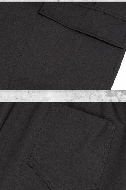 Men's Summer Street Multi-Pocket Cargo Loose 7/8 Shorts