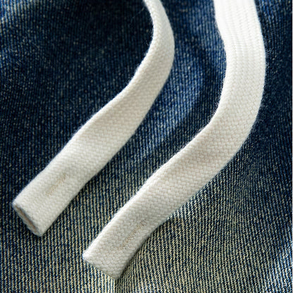 Men's Summer Light Wash Carpenter Baggy Denim Shorts