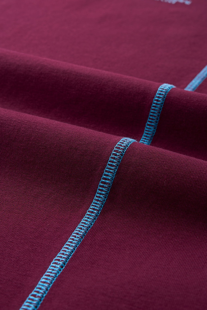 Women's Colorblock Sun Embroidery Crewneck Tee
