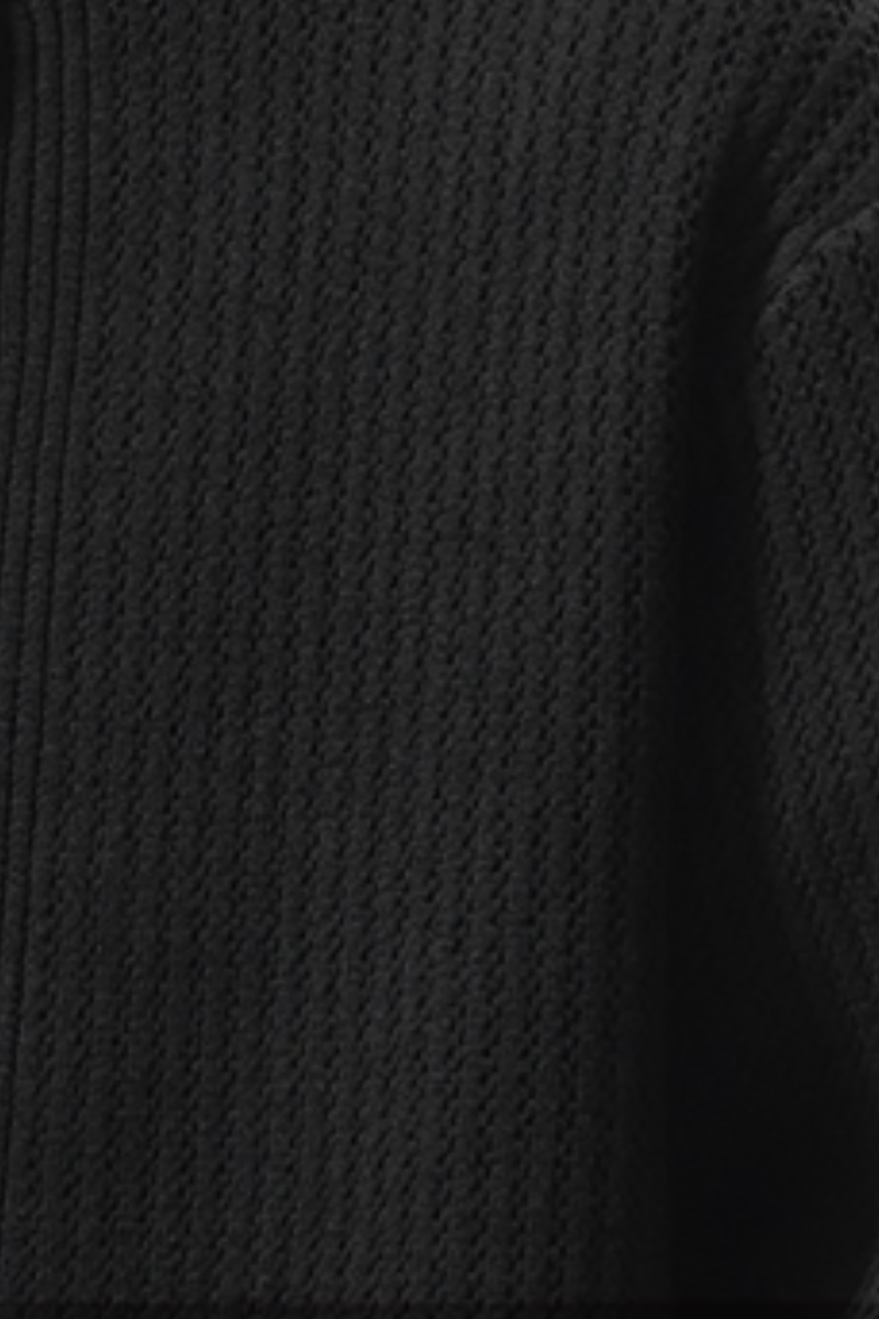 Men's Fall Winter Ribbed Mock-Neck Zip-Up Knit Cardigan