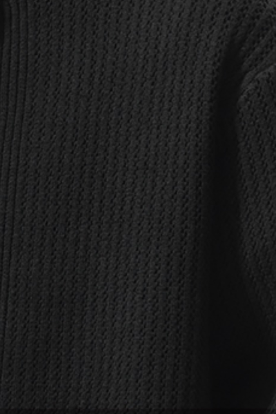 Men's Fall Winter Ribbed Mock-Neck Zip-Up Knit Cardigan