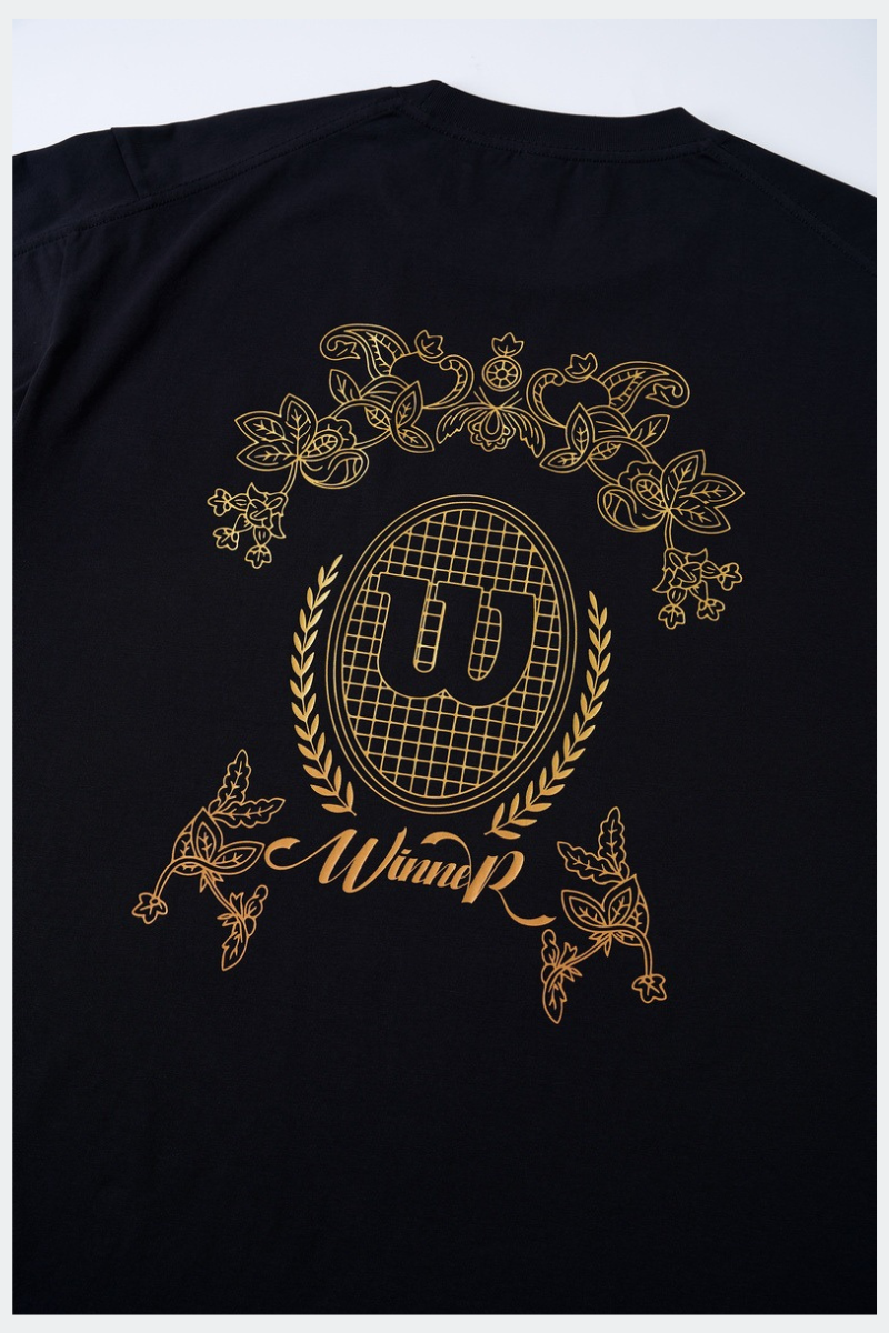 Men's Foil Badge Vintage Oversized Crewneck Tee