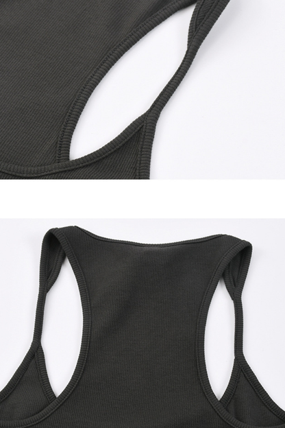 Women's Summer 265g Solid SKM Shaping LowNeck Spaghetti Tank