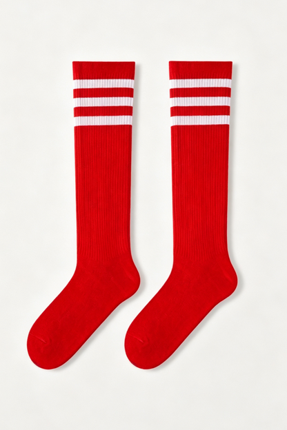 Women's Fall Three-Stripe Compression Knee-High Socks