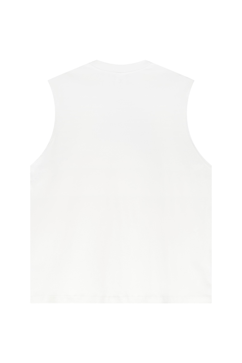 Unisex Summer Lyocell Cooling Paneled Loose Tank Top
