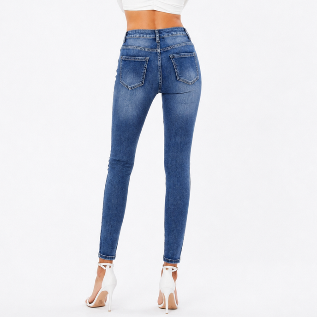 Women's Wash Stretch High Waist Slim Fit Skinny Jeans