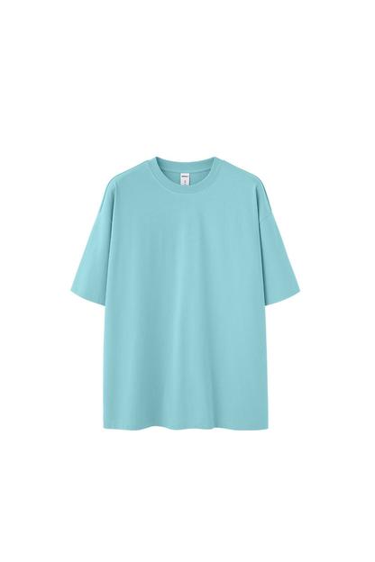 Men's Spring Summer 260g Solid Crewneck Oversized Tee