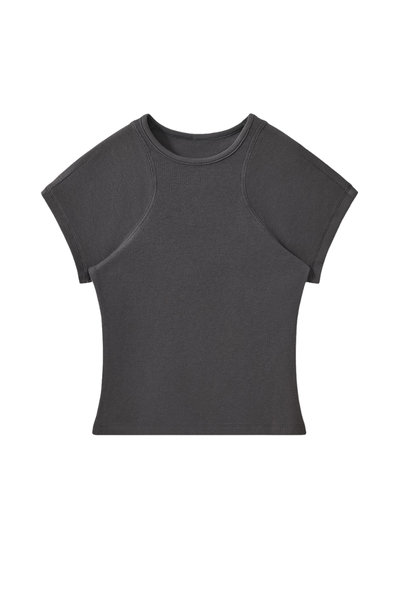 Women's Summer Ribbed T-Shirt