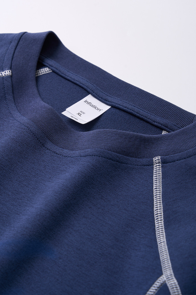 Men's Streetwear Color Block Printed T-shirt