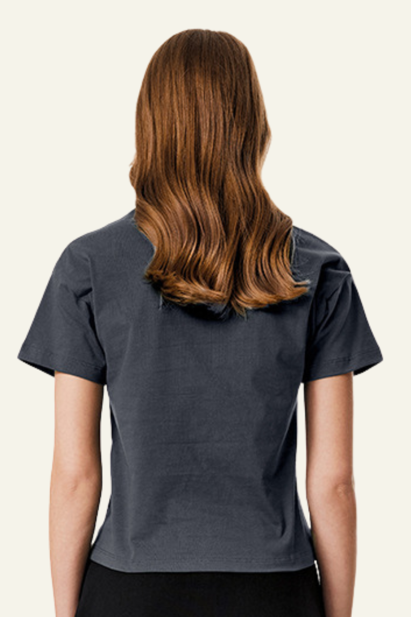 Women's  cotton Round-neck Slimming T-shirt.