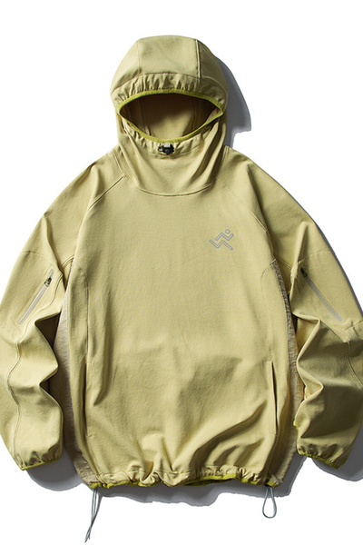 Unisex Outdoor Light Colorblock Reflective Quick Dry Hoodie