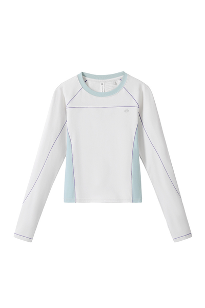 Women's Tight Stretch Slim Quick Dry Long Sleeve Crop Top