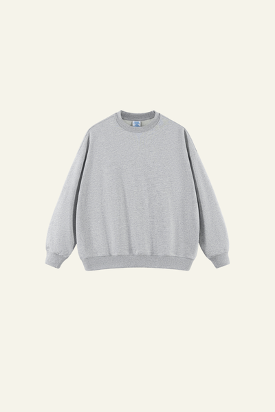 Men's 400G Heavyweight Streetwear Solid Pullover