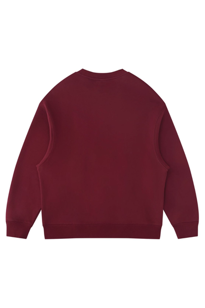 Women's Fall Winter Fleece-Lined Loose Crewneck Sweatshirt