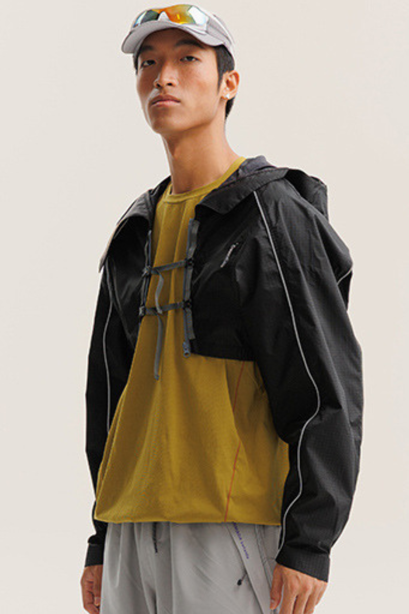 Unisex Outdoor American Cargo Hood Waterproof Hiking Jacket