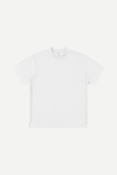 Men's SpringSummer Cooling Embroidery QuickDry Oversized Tee