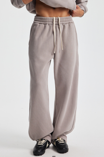 Men's Streetwea Distressed Curved-Blade Sweatpants
