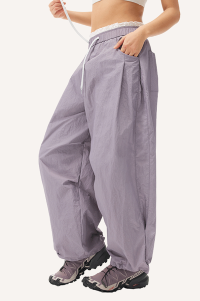 Women's Summer Waterproof Wide 2-Waist Cargo Pants