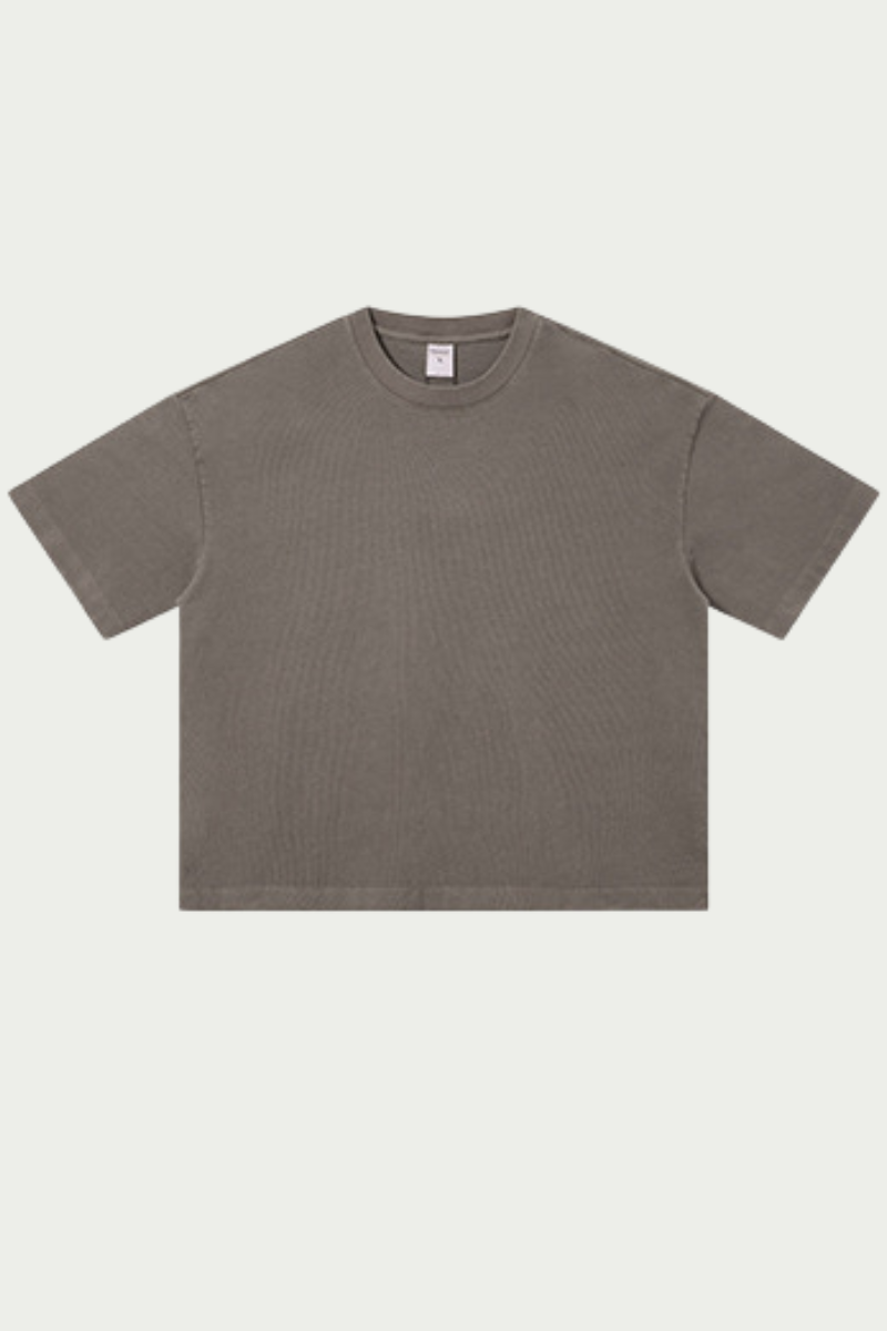Women's 280g Spring Solid Cotton Boxy Oversized Tee