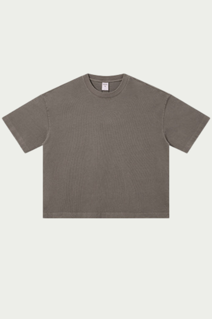Women's 280g Spring Solid Cotton Boxy Oversized Tee
