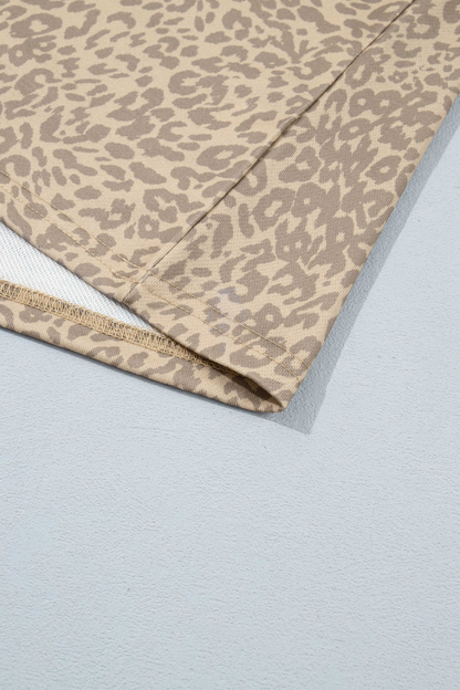 Women's Fall Leopard Star Print Drawstring 2 Piece Set