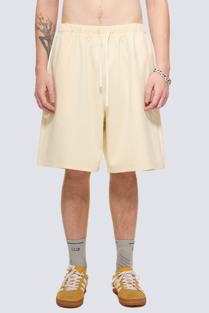 Men's Summer 290g Textured Fleece Loose Elastic Shorts